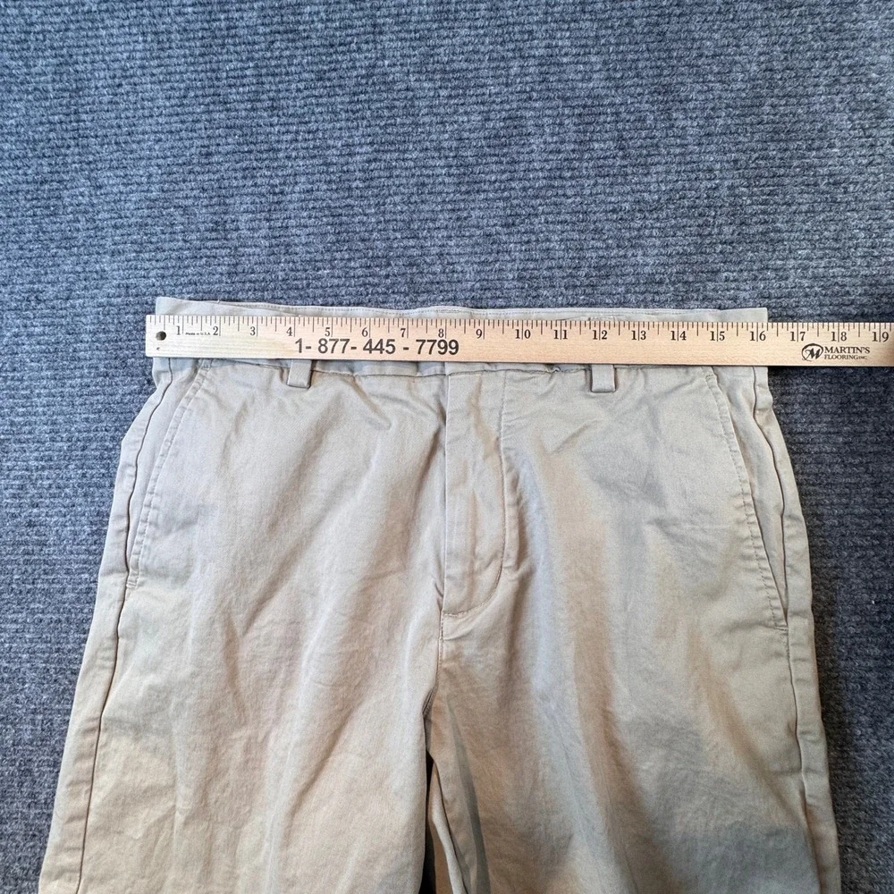 Vineyard Vines Mens 32‎ Khaki Tan Chino Shorts Flat Front 9 Inch Inseam Preppy